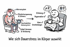 Auswirkungen von Dauerstress auf den Körper bei Schichtarbeit – Nervensystem, Schlaf und Hormone